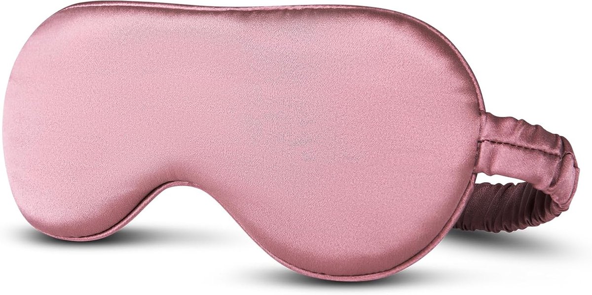 Oogmasker voor Slapen Anti Rimpel Huidvriendelijk Verduisterend 22 Momme Dusty Rose