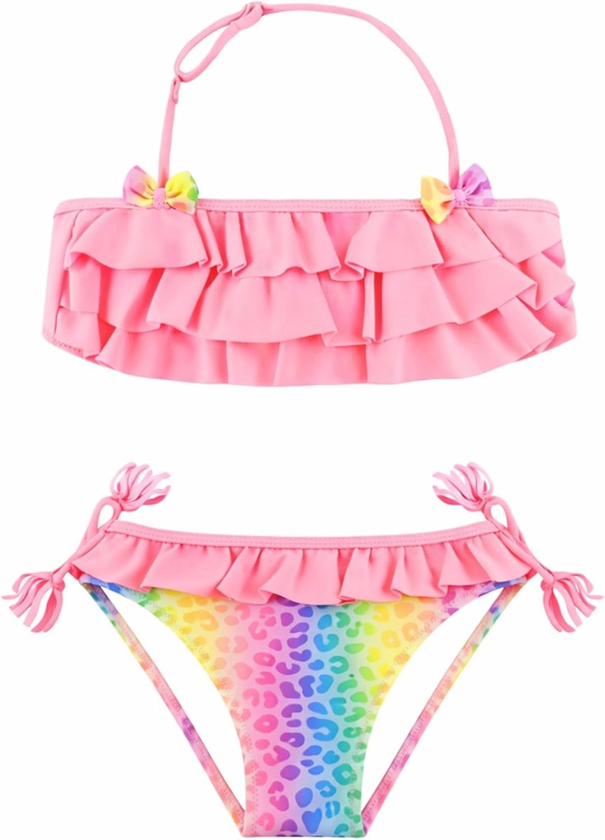 Zwempak, tweedelig bikinisetje, tankinisetjes, zwempak voor meisjes van 2-14 jaar