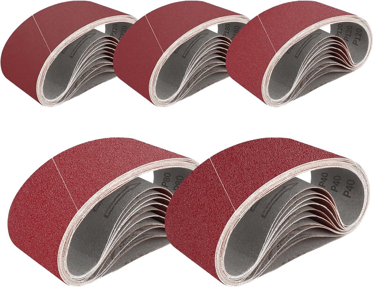Banden 65 x 410 mm. voor schuren, vijlen, slijpen en ontroesten Korrel 60