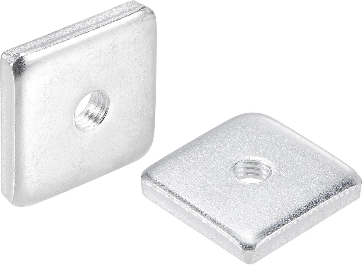 Zeskantmoeren, M6 x 25 mm x 5 mm verzinkte metrische grove schroefdraad assortimentsdoos, 10 stuks