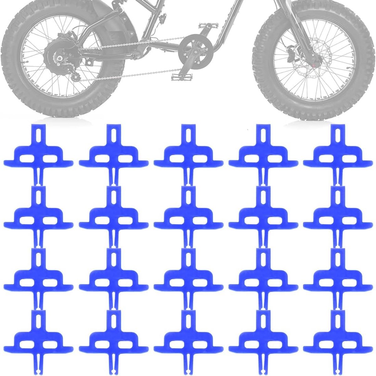 20 stuks fietsremafstandhouders, hydraulische schijfremblokken, remafscheider, hydraulische schijfremmen voor fietsen, fietsaccessoires