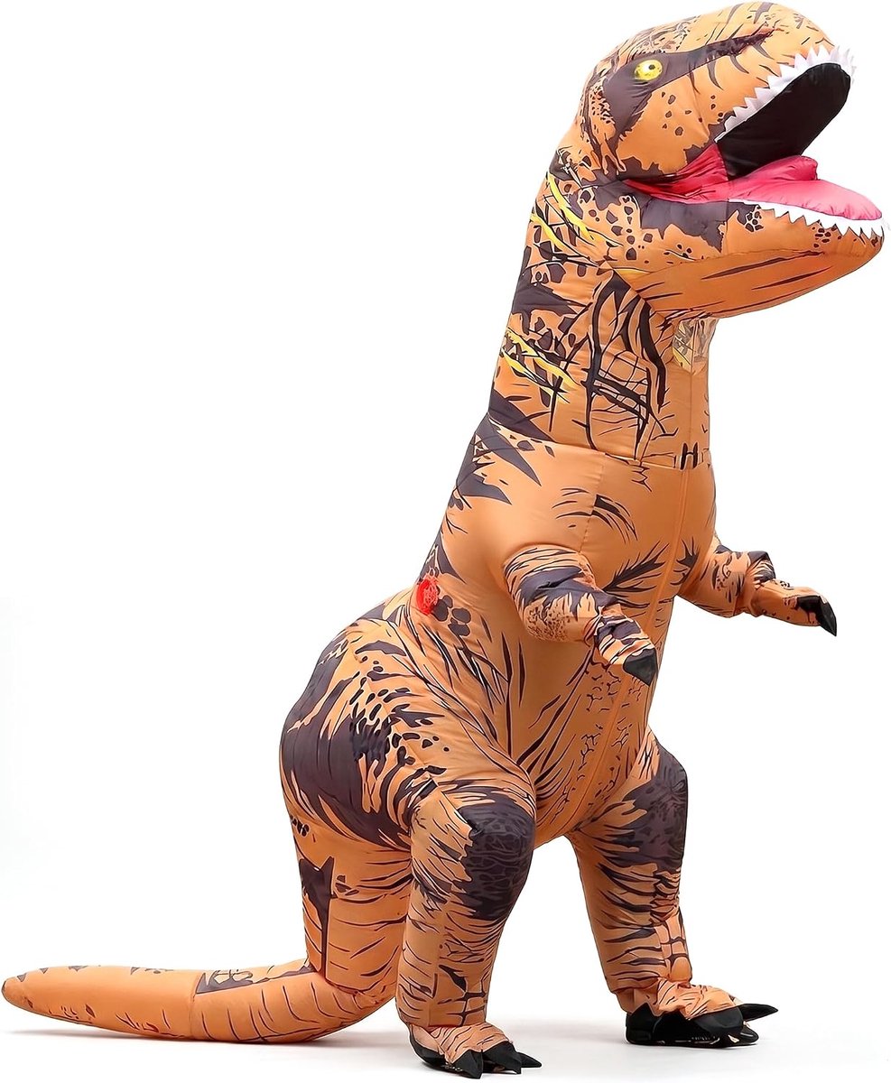 opblaasbaar kostuum voor volwassenen, grappig T-Rex-kostuum voor Halloween, feesten, Kerstmis, festival