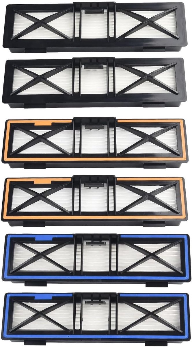 6 Pack 945-0379 Vervanging Vacuüm Filters Voor Neato D10, D9, D8, D7, D6, D4, D3, D5, D70, D75, D85,70E, D85 Stofzuiger Onderdelen