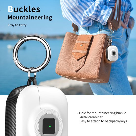 Camera Stijl Hoes voor AirPods 4 LK Wit — afbeelding 4