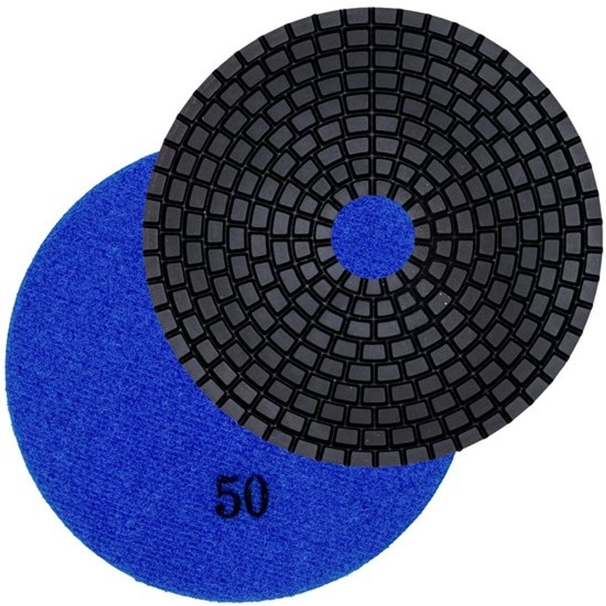 Diamant Slijpschijf Nat Natuursteen Tegel Graniet Marmer Schuren Polijsten 125mm Klittenband K50