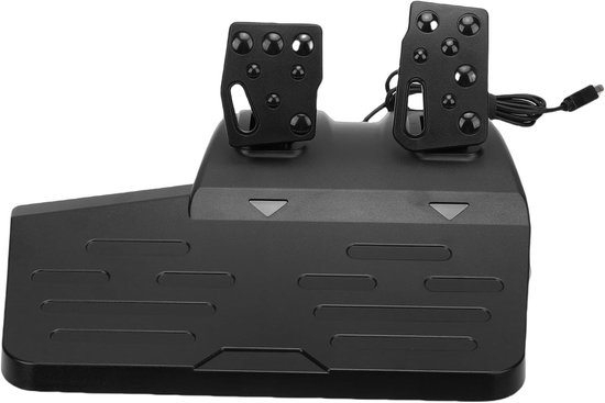 11 Inch Stuurwielset, Gamingstuur en Pedaal voor -schakelaar, Ondersteuning voor, 270 Graden Rotatie, 7 Niveaus Verstelbare Stuurgevoeligheid, Dubbele Joysticks — afbeelding 5