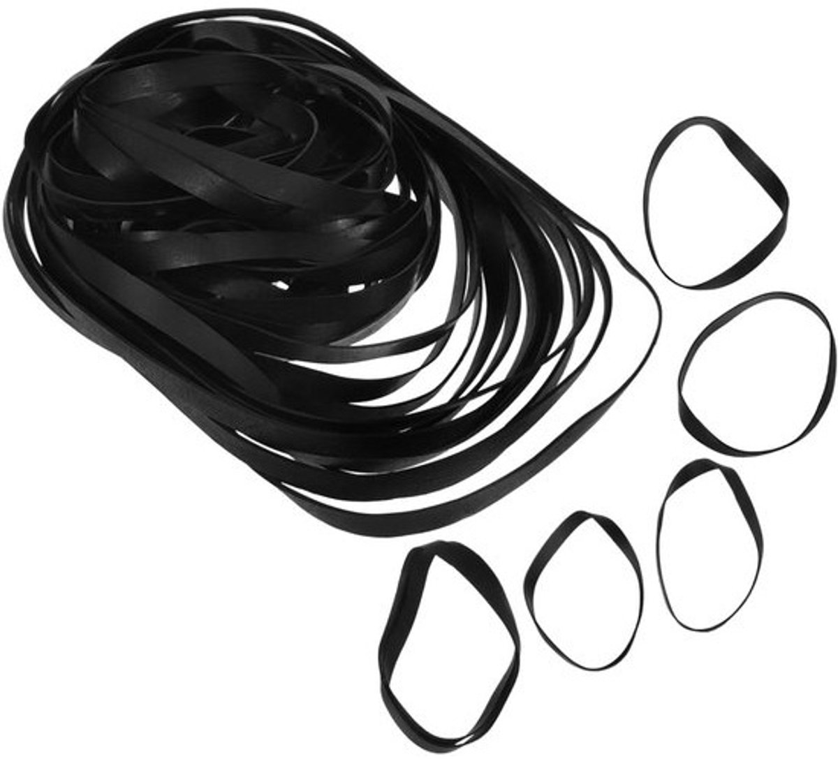 Rubberen Cassettebanden - Drive Belts - Apparaten Repareren - Vlakke Rubberen Constructie - 13.5 cm - Zwart