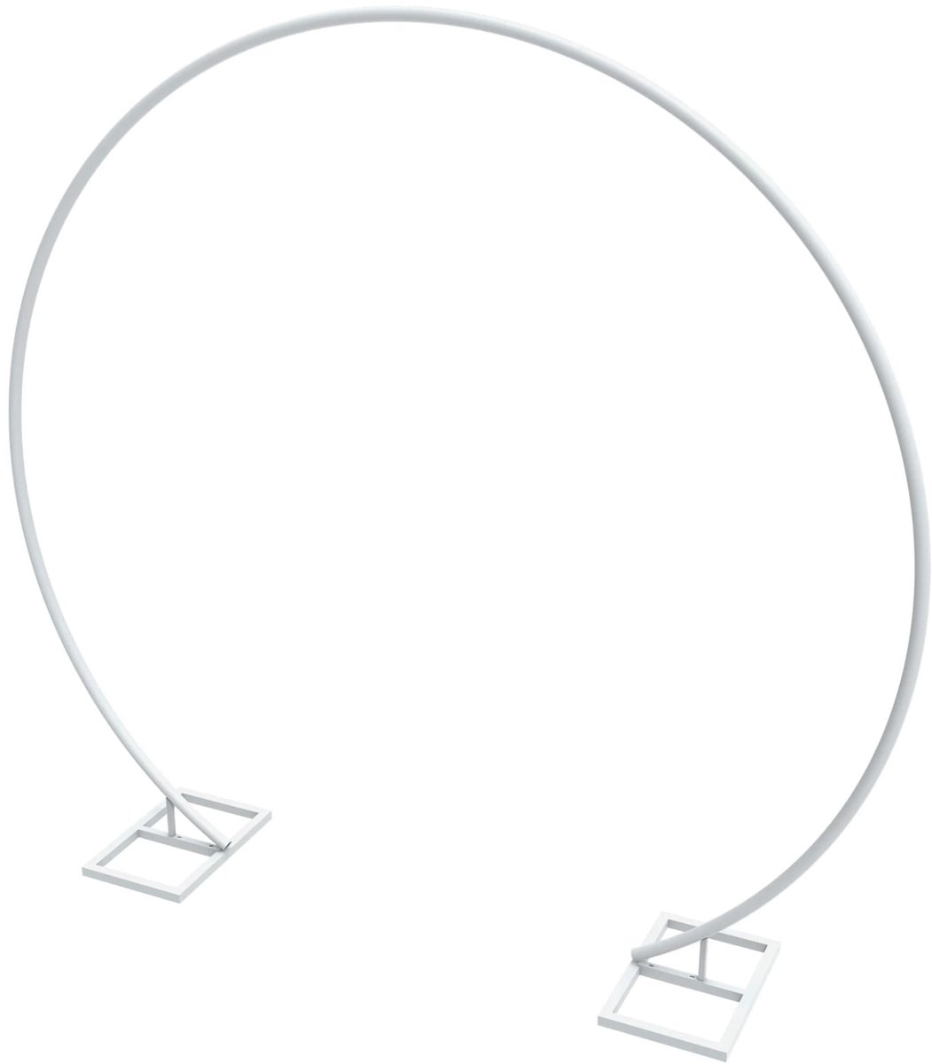 Klarven® Ballonnenboog L 78.7x94.5in - Metalen Frame - Stevig en Herbruikbaar - Eenvoudig Op Te Bouwen - Rond B 200 x H 220 cm