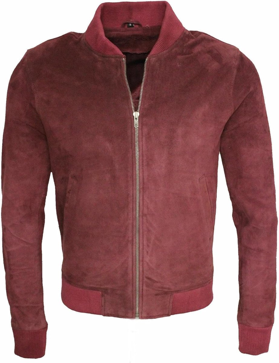 Suede Leren Bomberjack voor heren