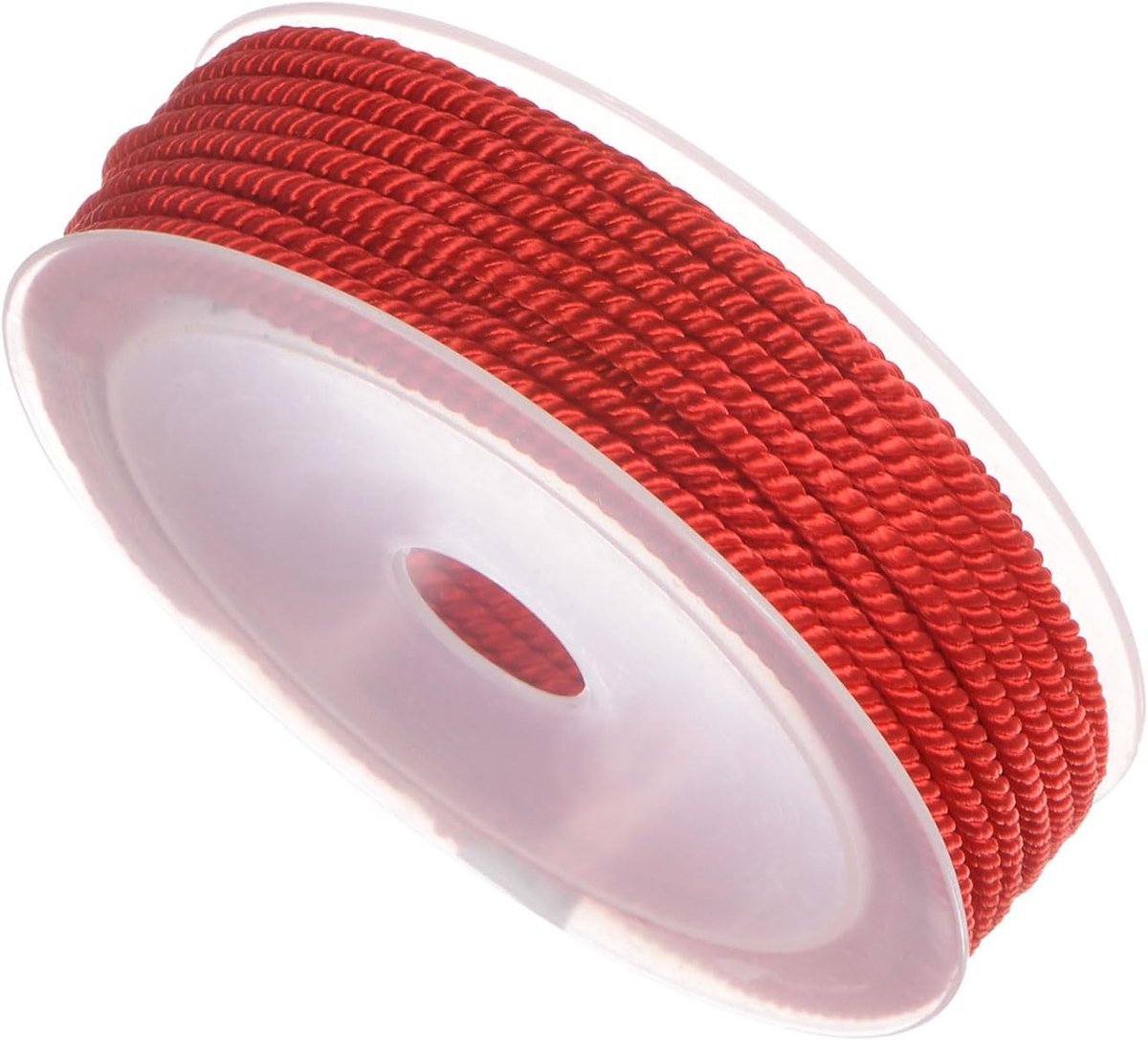 Draad, 3mm Dia 7m 23 Ft lengte, Nylon Sterke String Rope Kralen Koord Rood - (Toepassingen: voor DIY Craft)