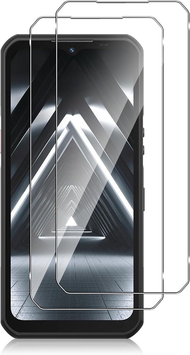 Displaybeschermfolie voor Oukitel WP55 Pro/WP55 [2 stuks], gehard glas, krasbestendig, anti-vingerafdruk, luchtbelvrij, hardheidsgraad 9H, 0,33 mm, zeer robuust