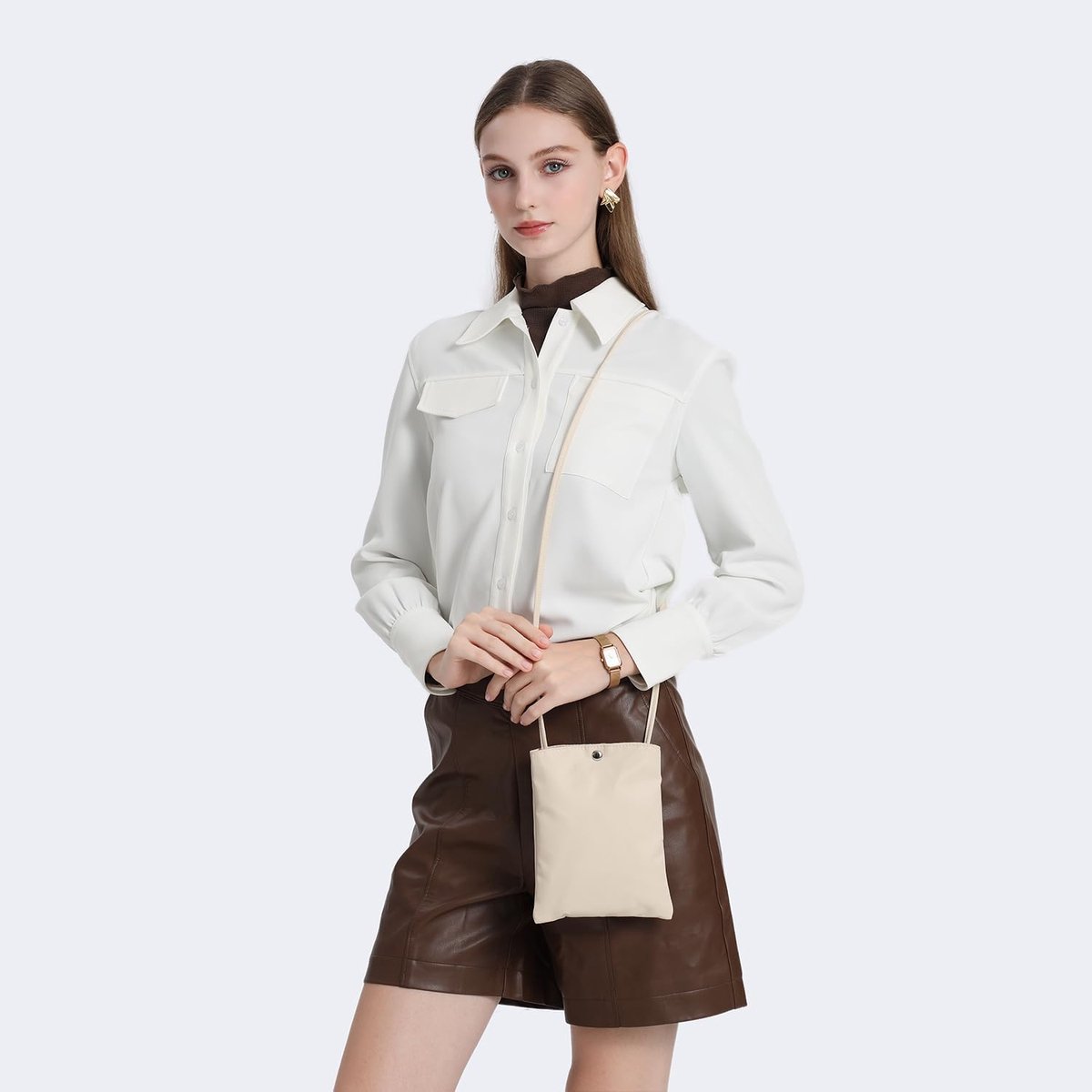 Nylon Mobiele Telefoon Tas Mini Doek Tas ins Stijl Japanse Eenvoudige en Veelzijdige Messenger Kleine Vierkante Tas