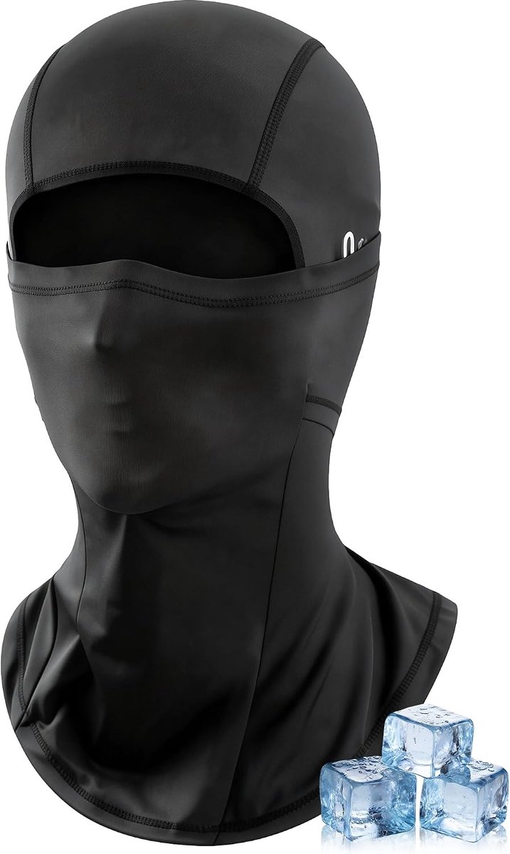 Gezichtsmasker - Ademend Motormasker met Brilopeningen voor Mannen en Vrouwen die fietsen motorrijden of vissen UV-bescherming stof- en winddicht masker