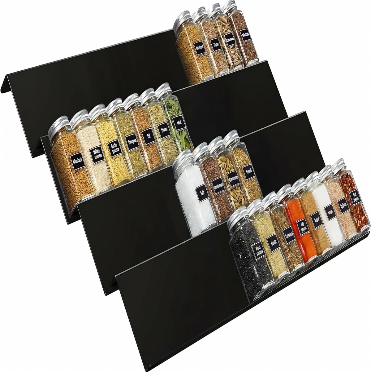 8 stuks kruidenorganizer lade, kruidenrek lade, kruidenrek organizers, kunststof kruidenrekken, kruideninzet laden voor kruidenpotjes, keuken laden organizer, keukenorganisatie