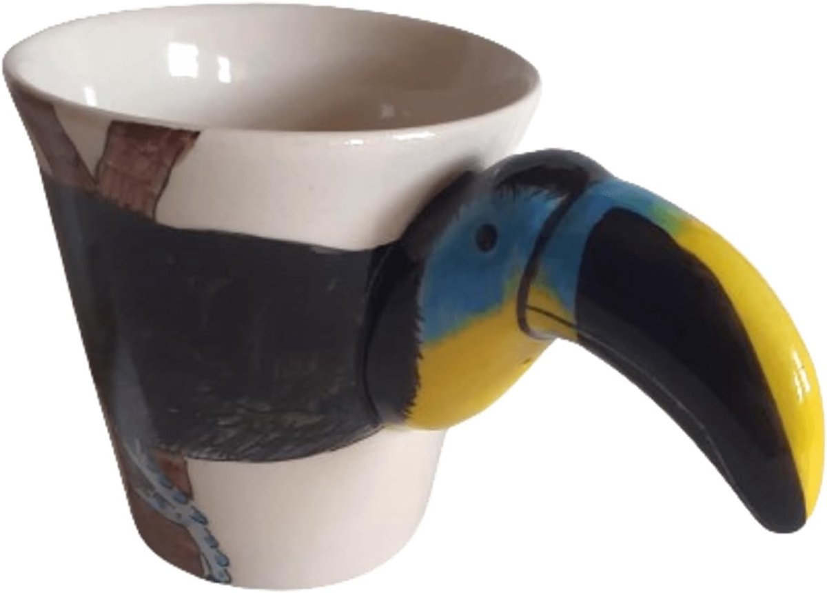 3D Keramische Mok Met Thematische Afbeelding Toekan