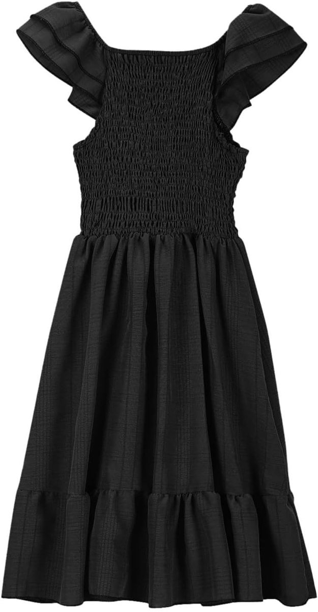 Meisjesjurk, katoen, geruit, Vichy, lente, school, dagelijks, korte mouwen, chique, schattig, casual, kinderkleding, zacht, A108