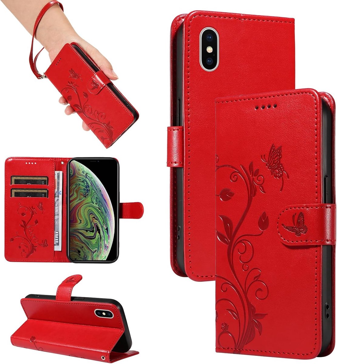 Hoesje voor iPhone XS Max, Rood