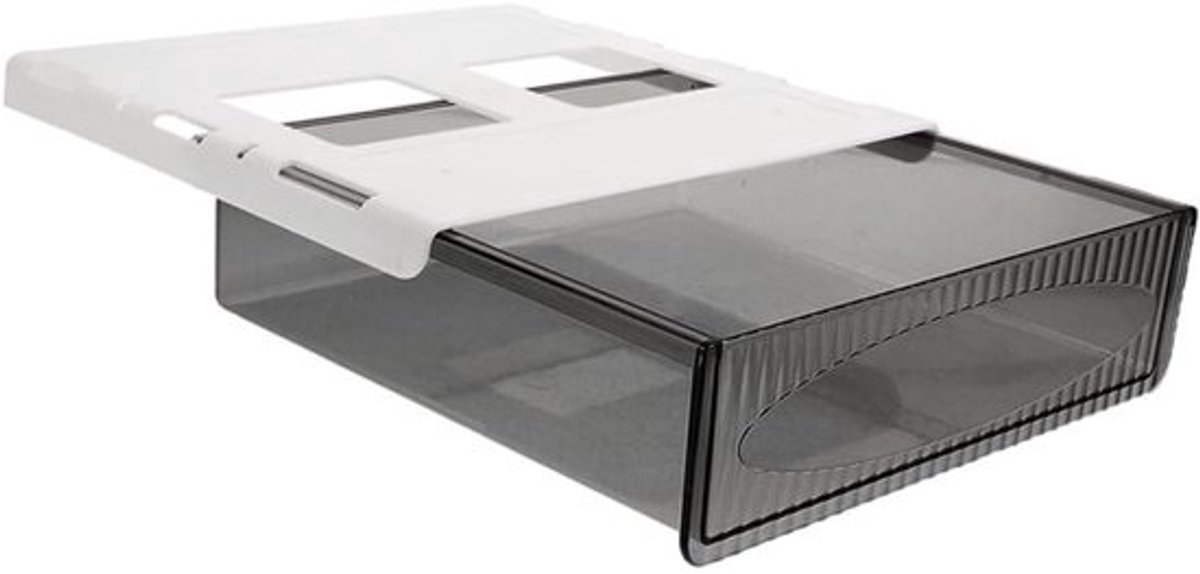 Bureau opberglade - Onderbouw lade - Bureau organiseren - Verborgen opbergruimte - 227B x 8H cm - Zwart
