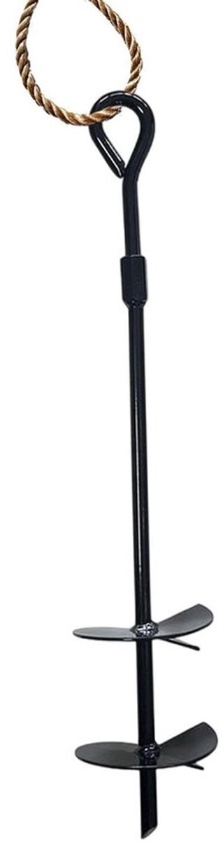 Grondpennen Set - Haringen - Buiten Stabiliseren - Roestbestendig IJzer - 41 cm - Zwart