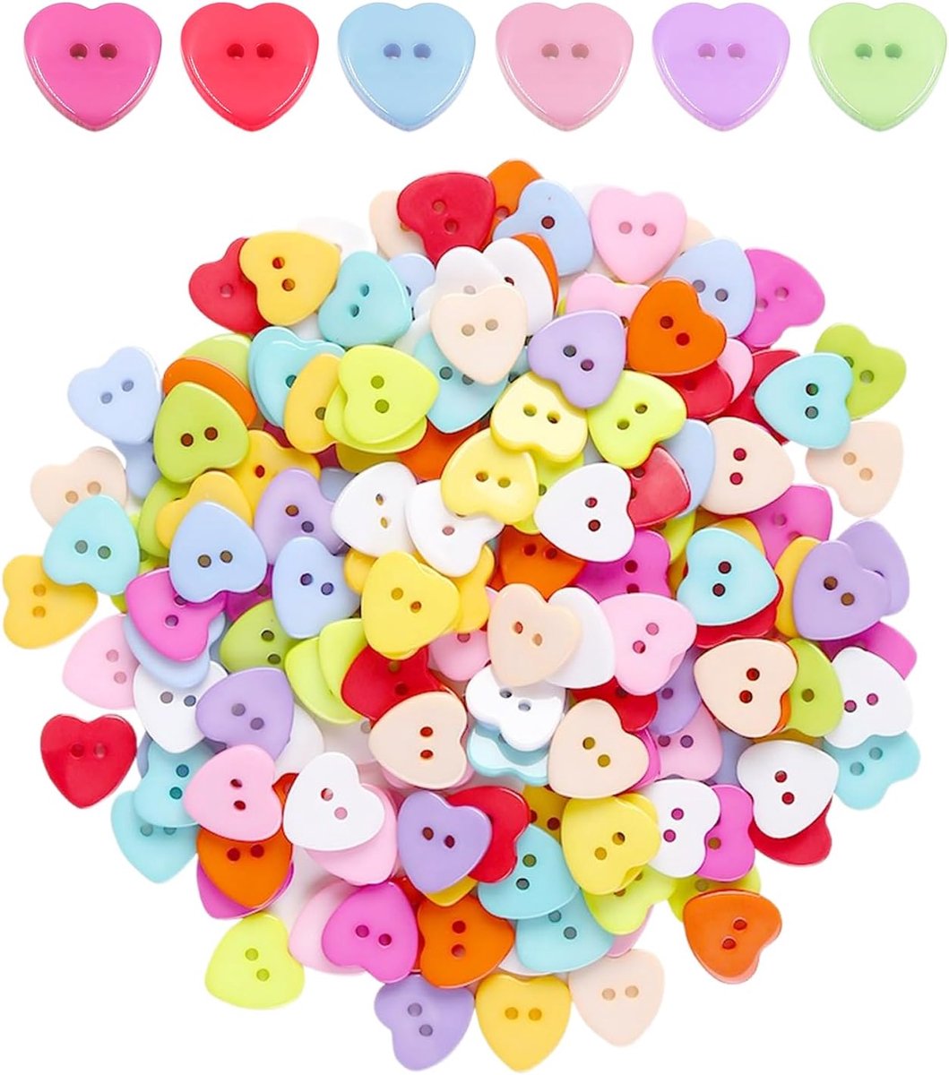 Knopen, dubbele gaten, voor breivesten voor baby's en accessoires, in verschillende kleuren, voor naaien en kleding