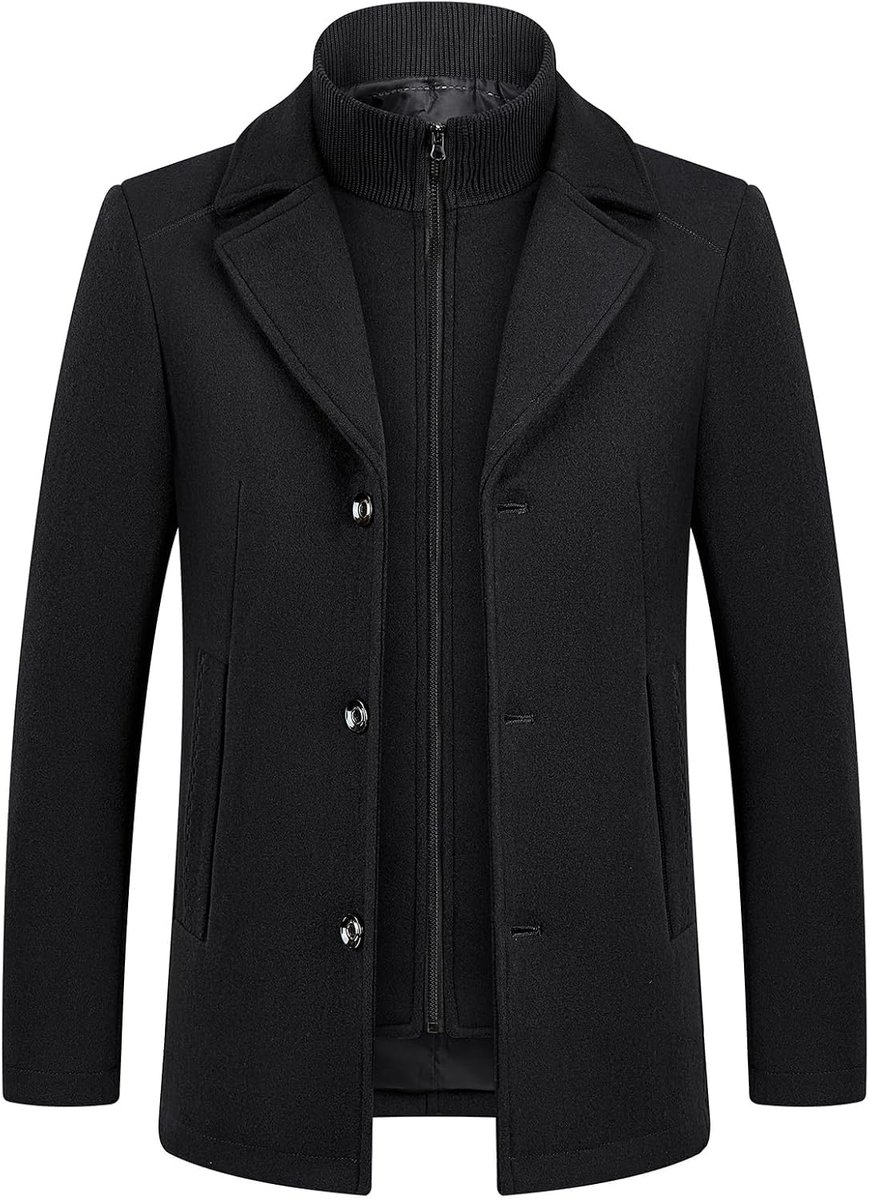 mantel omd vest wollen jas dikke winterjas warme jas jas