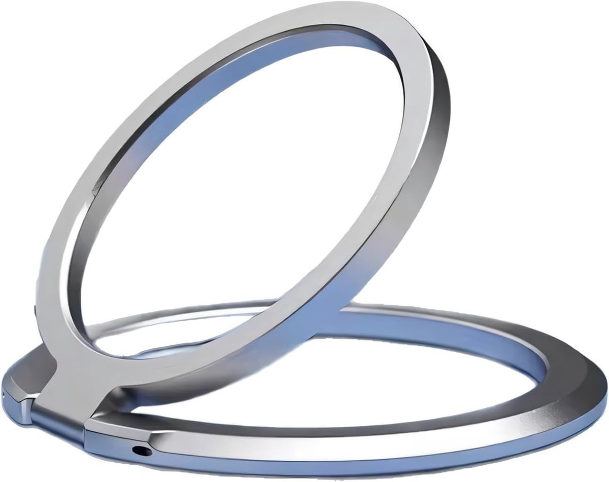 telefoon ring smartphone vingerhouder, 52N sterke magnetische kracht ringhouder, 360° rotatie, vingermobiele telefoongreep, standaard voor iPhone iPad, Samsung, Huawei en meer, grijs