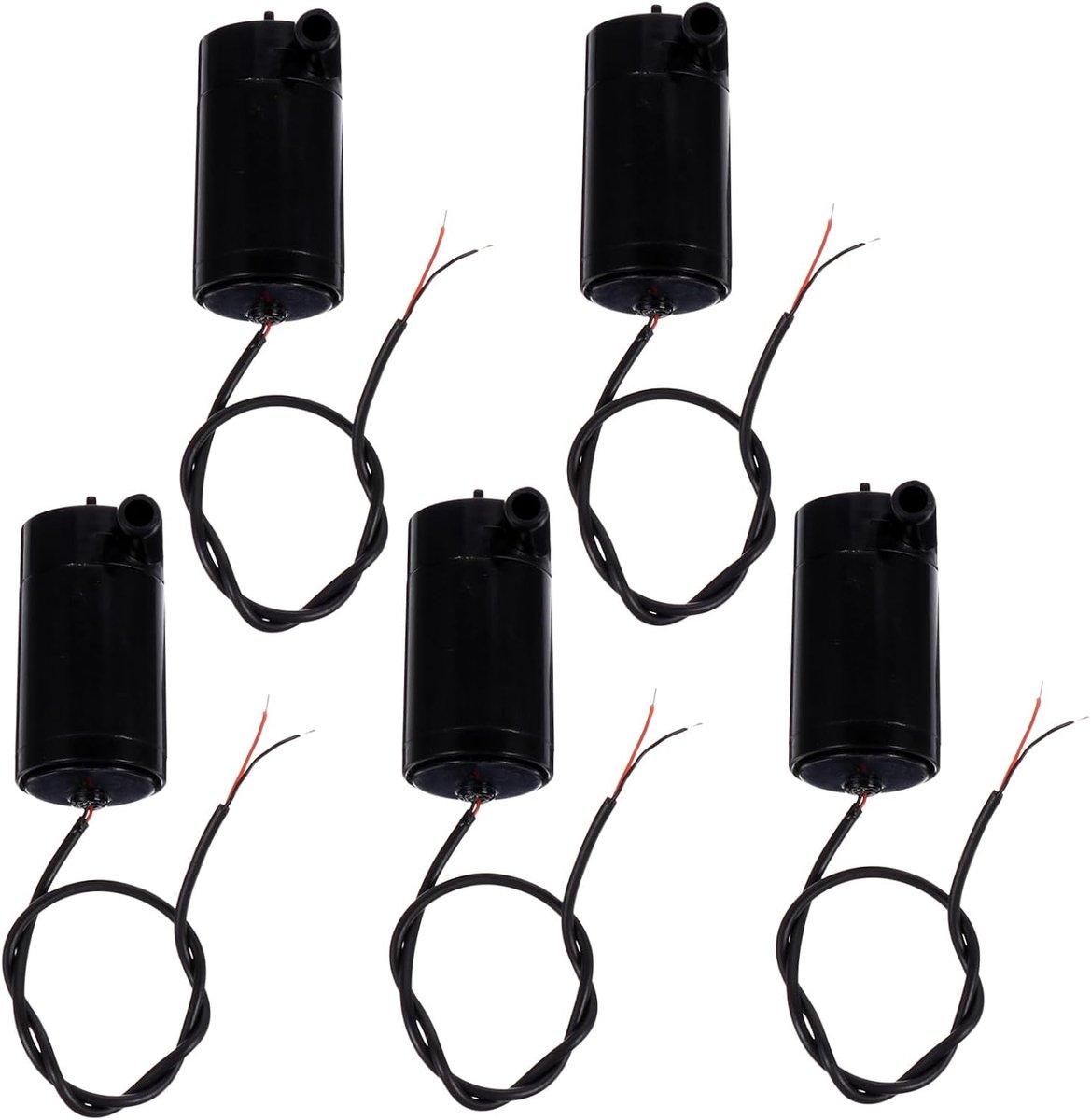 5 Stuks Mini Dompelpomp Micro Motor Waterpomp voor Aquarium Fontein Duurzaam Stil Energieverbruik Compact Eenvoudig Te Installeren Geschikt voor Kleine Vijvers Decoratie