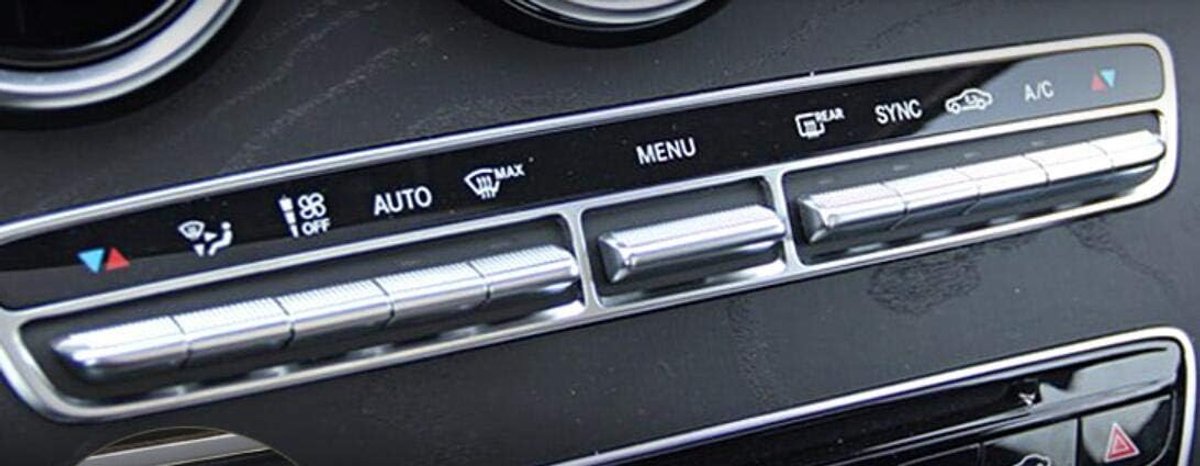 Interieur Trim Bling Accessoires geschikt voor Mercedes Benz E klasse E200 E260 E300 2016-2019 Wijziging Vrouwen Strass Crystal Decals Accessoires Air conditioning button stickers 11pcs/set ZILVER