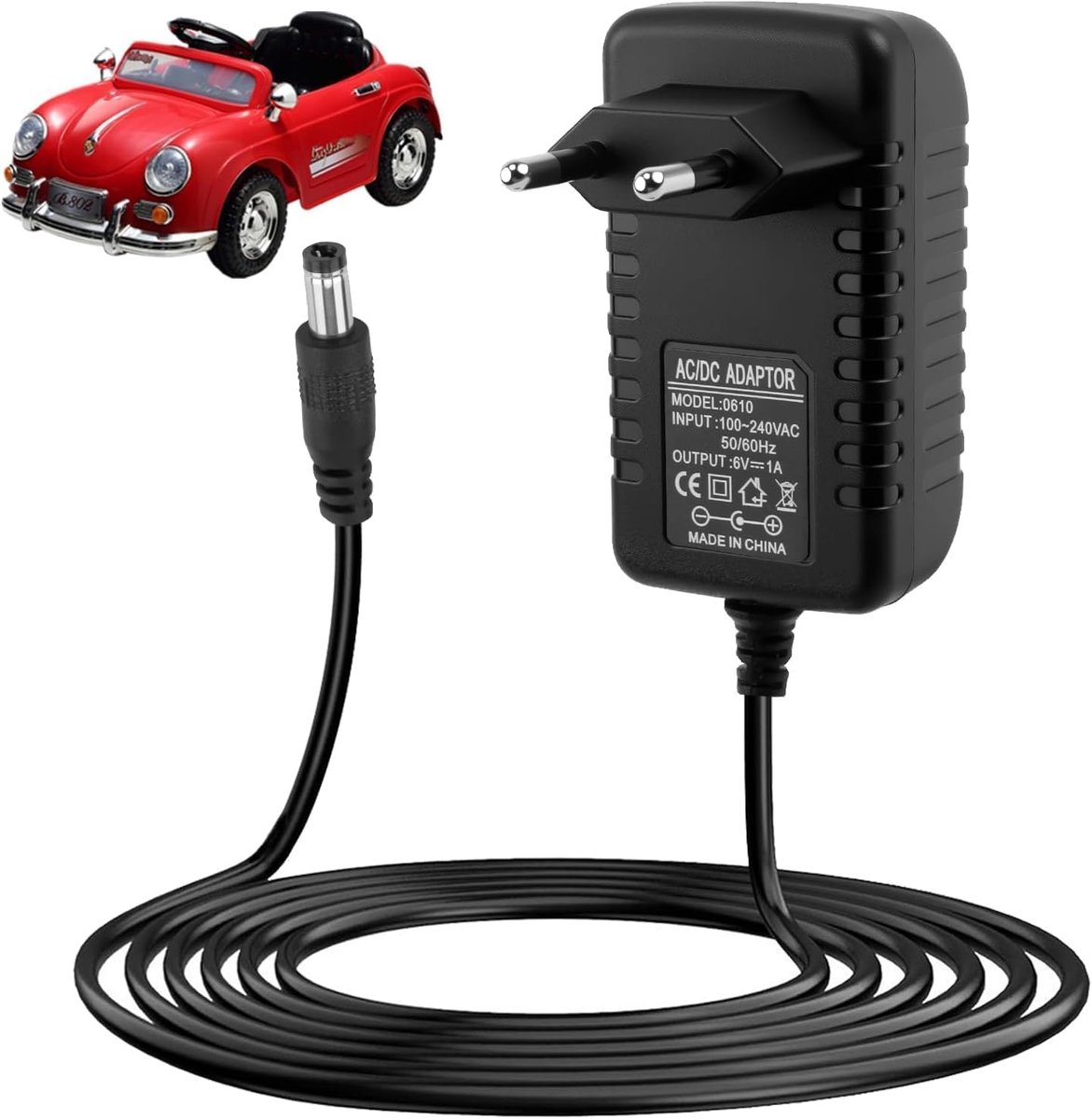 Elektrische autolader voor kinderen, voor SUV, 6 V 1 A acculader