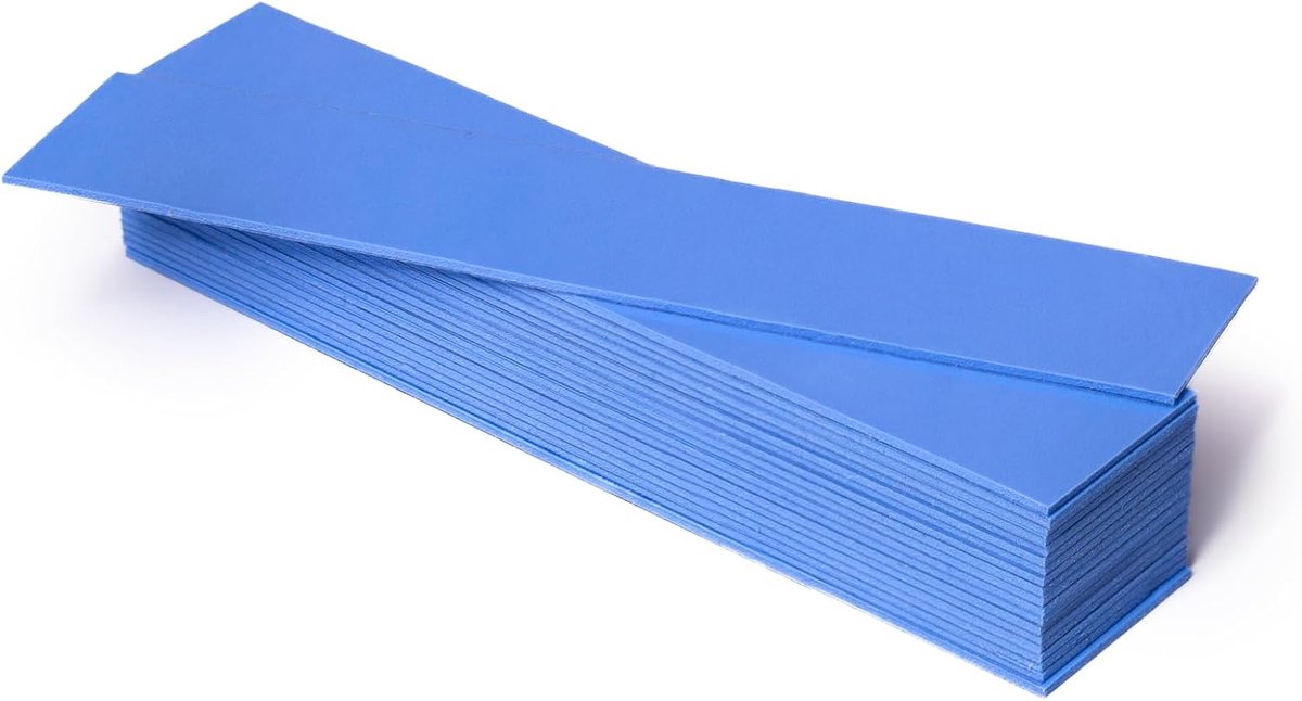 Thermische pads, 20 stuks, 120 x 20 x 1 mm, 6 W/m.K, geleidende siliconen pad voor M.2 SSD, GPU koellichaam, led, PS4, PS5 voor meer bij blauw