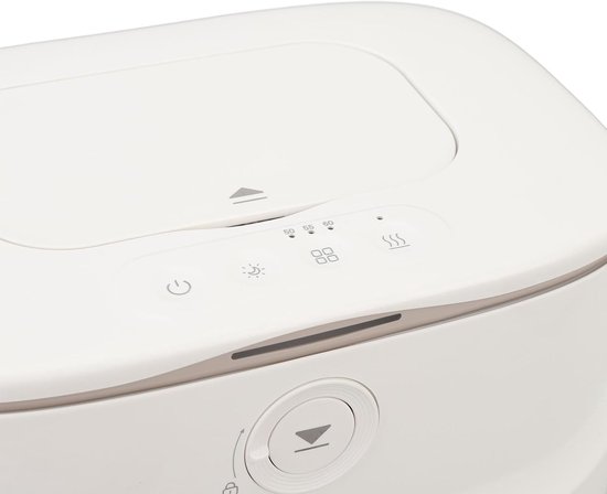 Temperatuur vochtige doekjes warmer met slim nachtlampje, USB babydoekjeswarmer voor thuis en op kantoor, geschikt voor natte doekjes warmer met verzegelde flip-cover — afbeelding 4