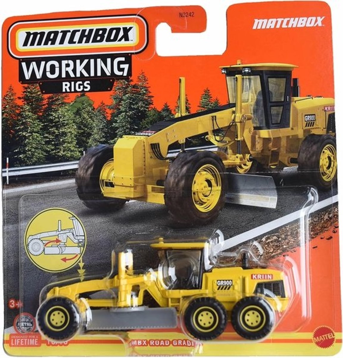 Road Grader Speelgoedvrachtwagen Grondwerker - Werkende Rigs Collectie