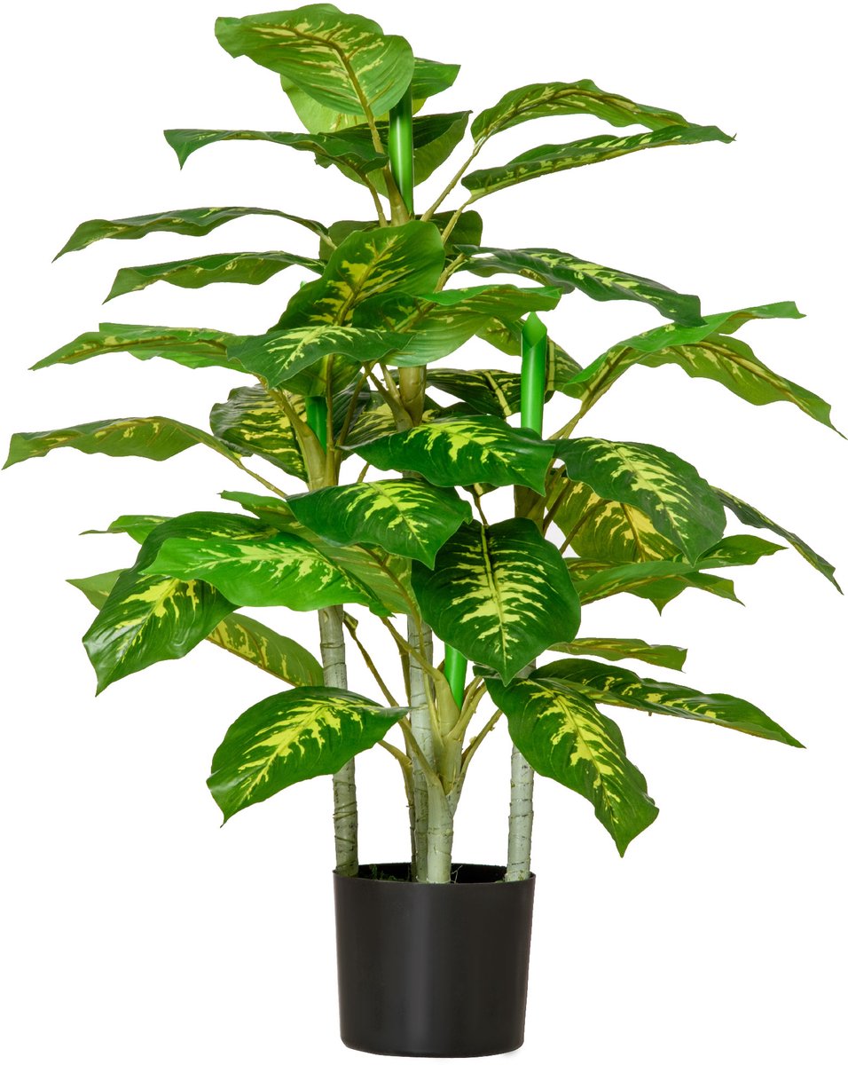 Dieffenbachia Kunstplant in Bloempot - Groen