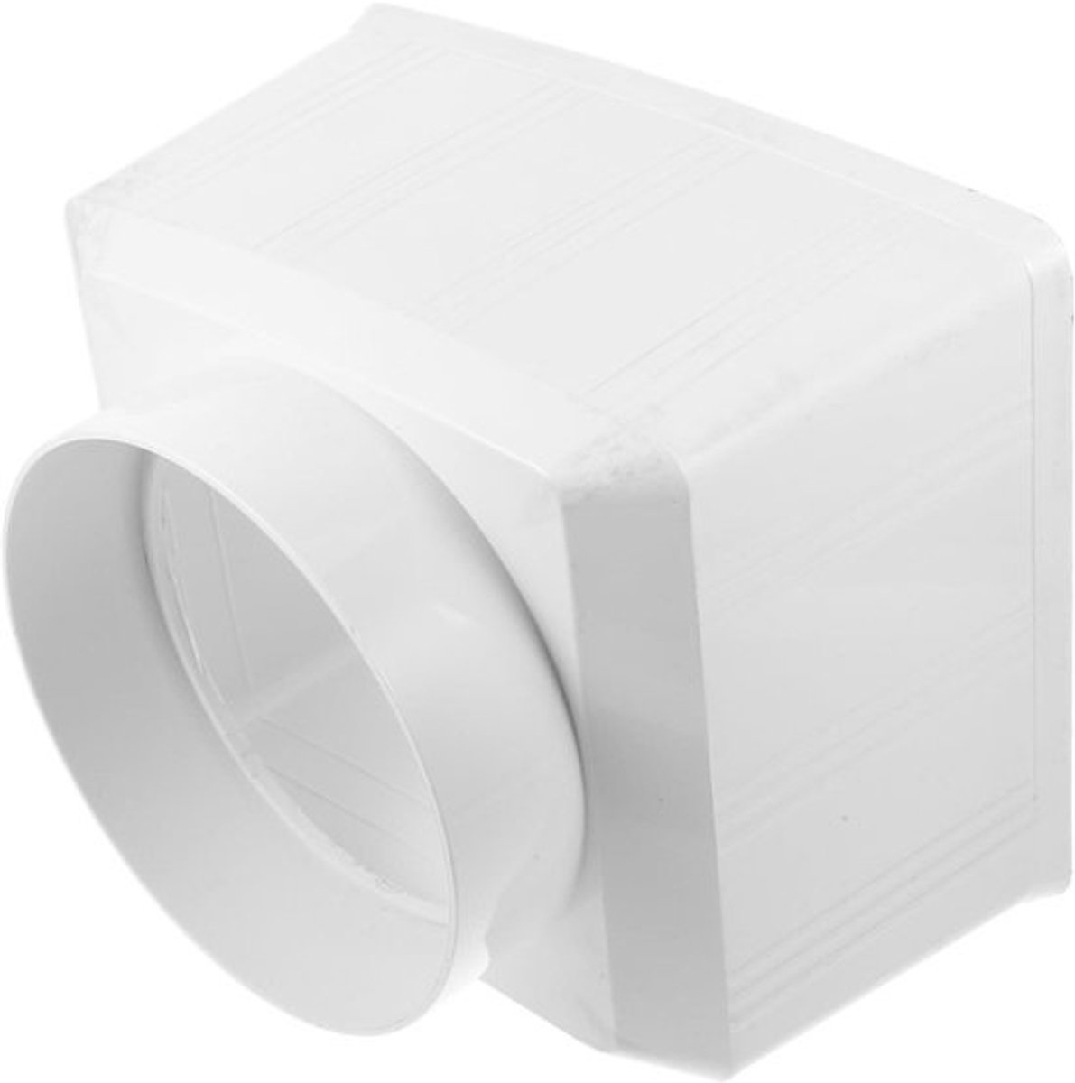 Regenpijp Aansluiting - Goot Connector - Waterafvoer Huis - Robuuste PVC Constructie - 31.3 x 25.8 x 22 cm - Wit