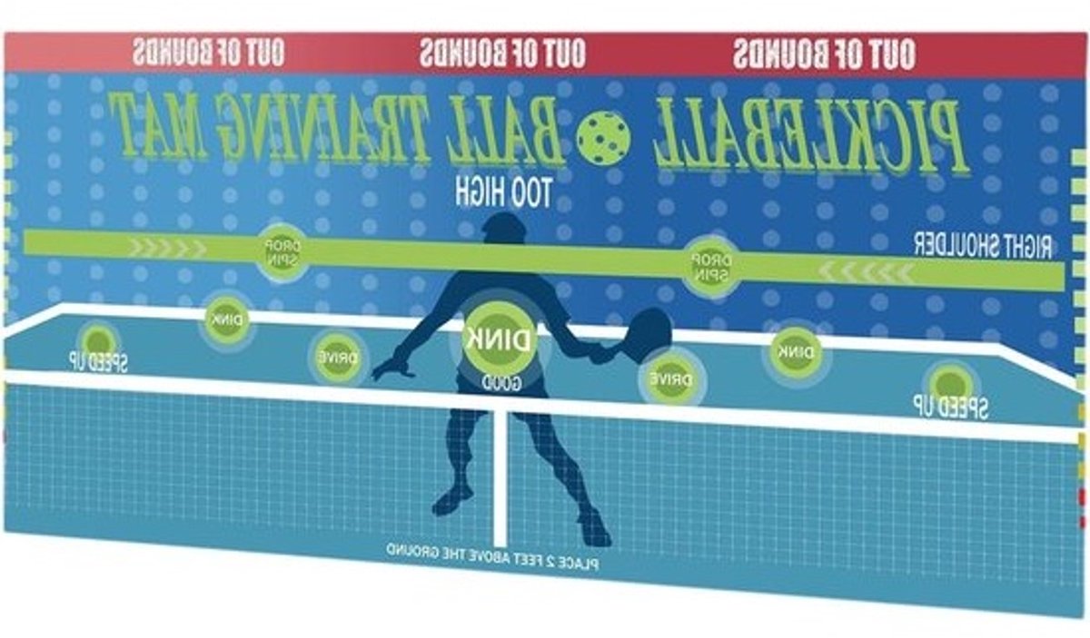 Pickleball Trainingsbord - Oefenplank Pickleball - Pickleball Vaardigheden Verbeteren - Draagbaar en Veelzijdig - 35x22 cm - Blauw