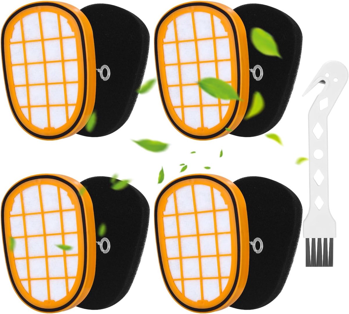 4 stuks filters voor Philips SpeedPro Max accu-stofzuiger, De alternatieve modellen FC5005/01, CP1100/01 en CP0663/01 zijn geschikt voor FC6802 FC6812、FC6823、FC6826/01、FC6853、FC6814、FC6822、FC6827