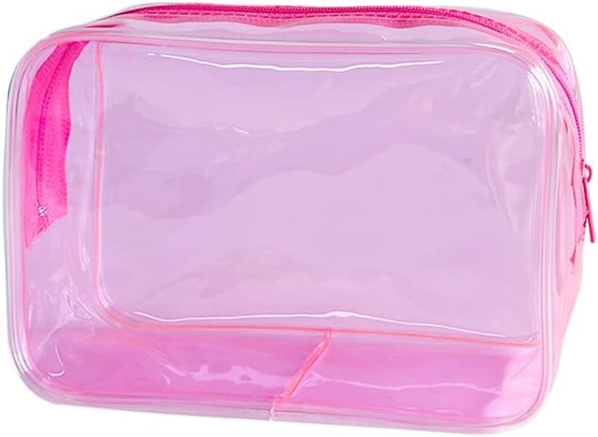 pvc-toilettas in 1 heldere kleuren, grote capaciteit, lichtroze., modern