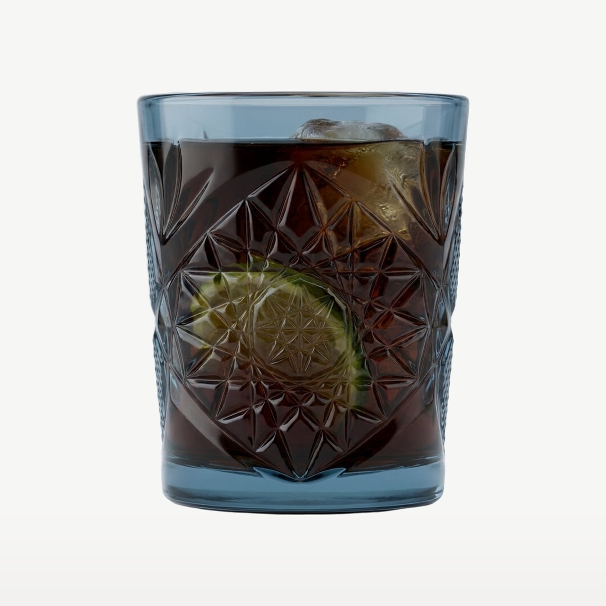 Onis Icon Tumblers 35 cl / 350 ml Blauw | Set van 6 Stuks | Drinkglazen voor Water, Sap en Frisdrank | Glas | Voor Thuis en Horeca