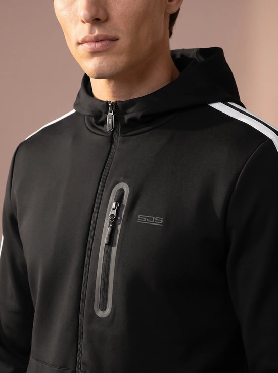 Sjeng Sports MEMPHIS - Maat: XL Black - Tennis Vest Mannen - Sportvest - 86% polyester, 14% elastaan, dull interlock