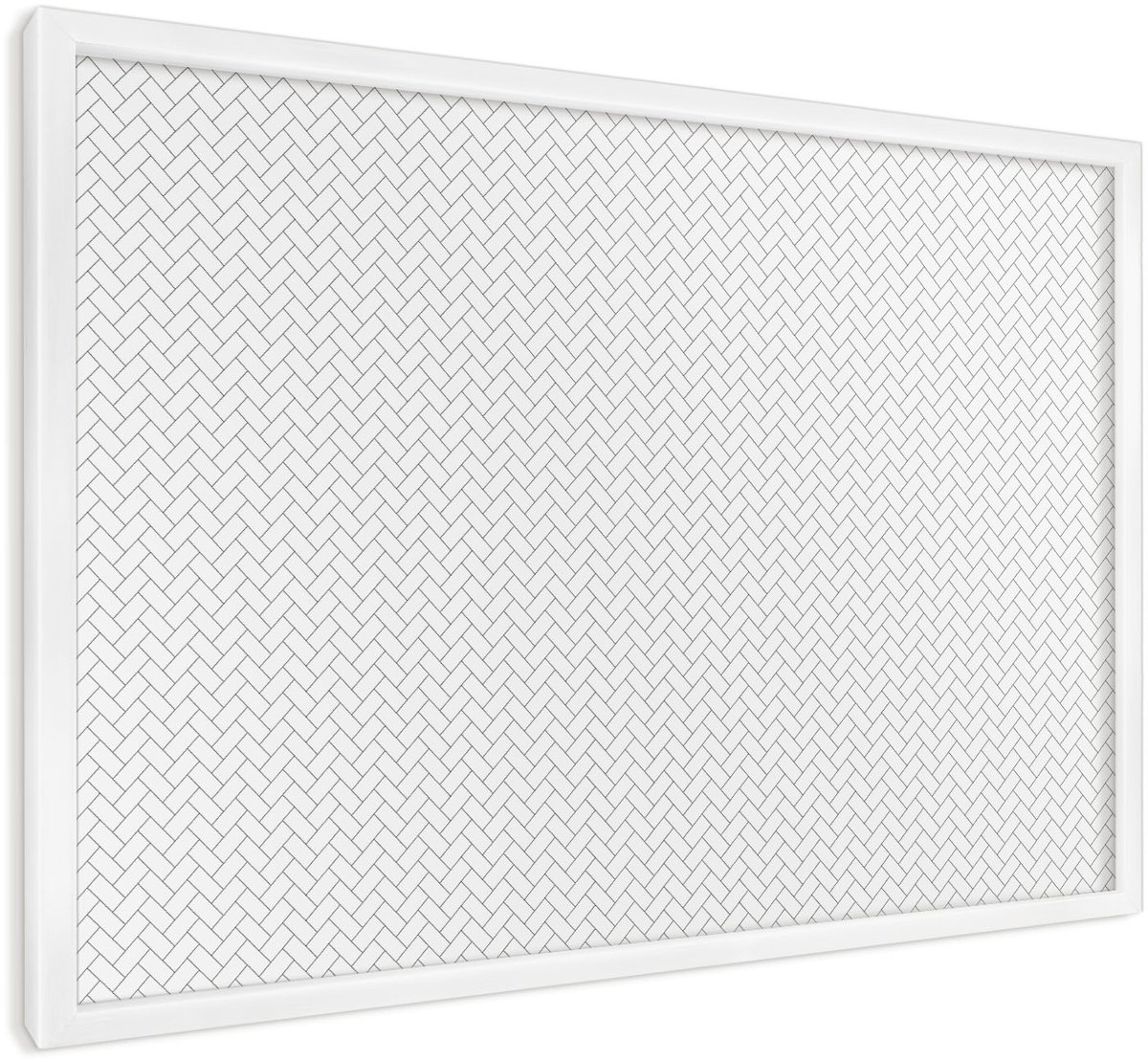 WallMuralia - Magneetbord voor aan de muur - 60x40cm - Magnetisch bord van metaal - Ingelijst magneetbord decoratief Magnetisch bord voor reismagneten -
