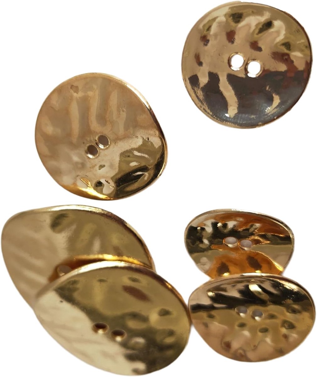 Knopen om te naaien, 2-gaats ronde knopen decoratief, modieuze knutselknopen, kledingknopen, knopen voor doe-het-zelf naaien, jurken, mantels, vesten, pak, overhemd