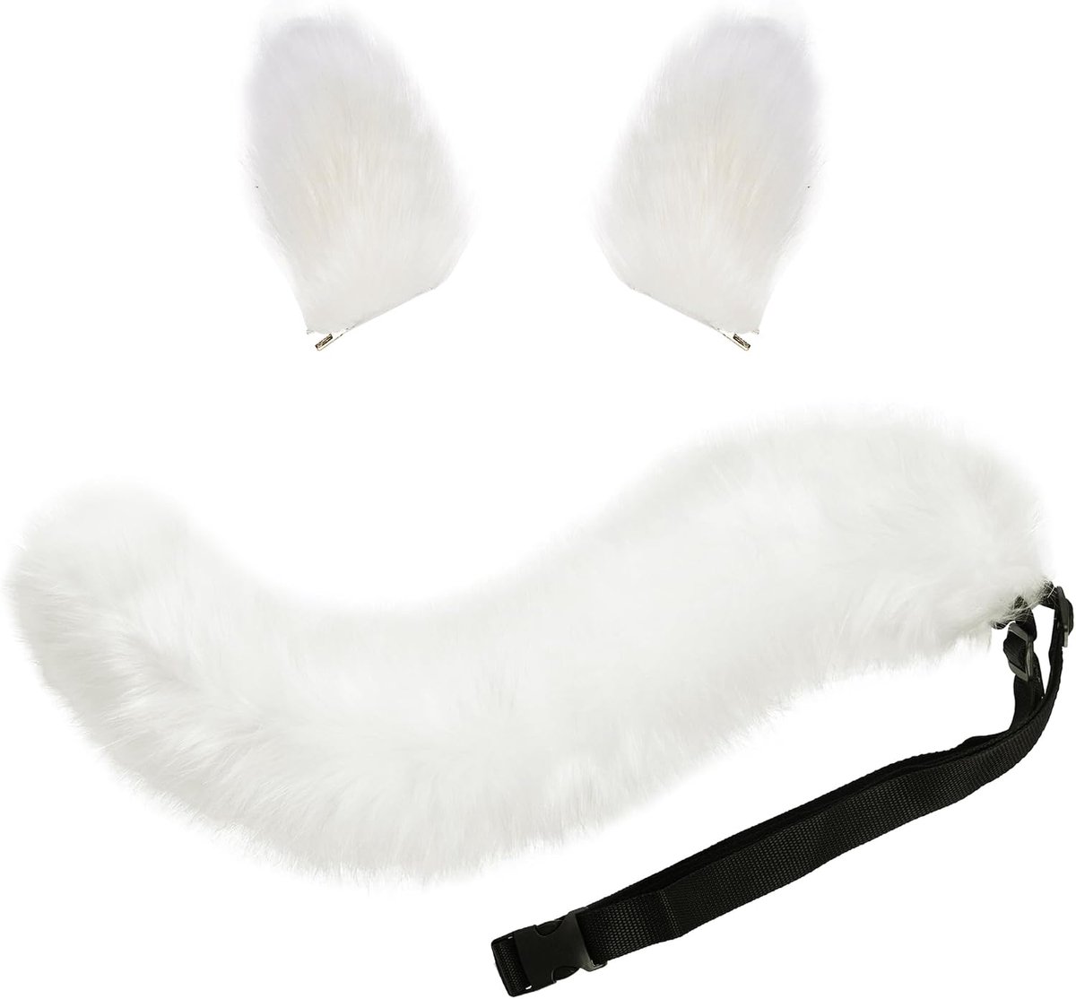Wolf Cosplay dierenoren staart set wolf oren staart kostuum handgemaakt vos wolf oren Halloween kostuum cosplay hoofd accessoires vossenoren
