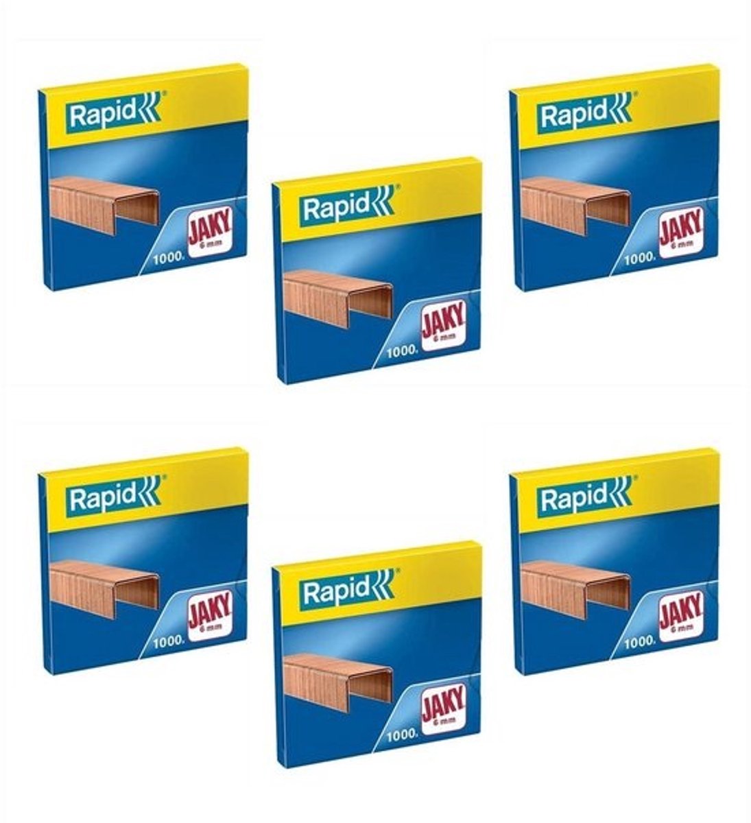 Koperen nietjes 6mm voor nietmachine 1000 stuks per doos snel