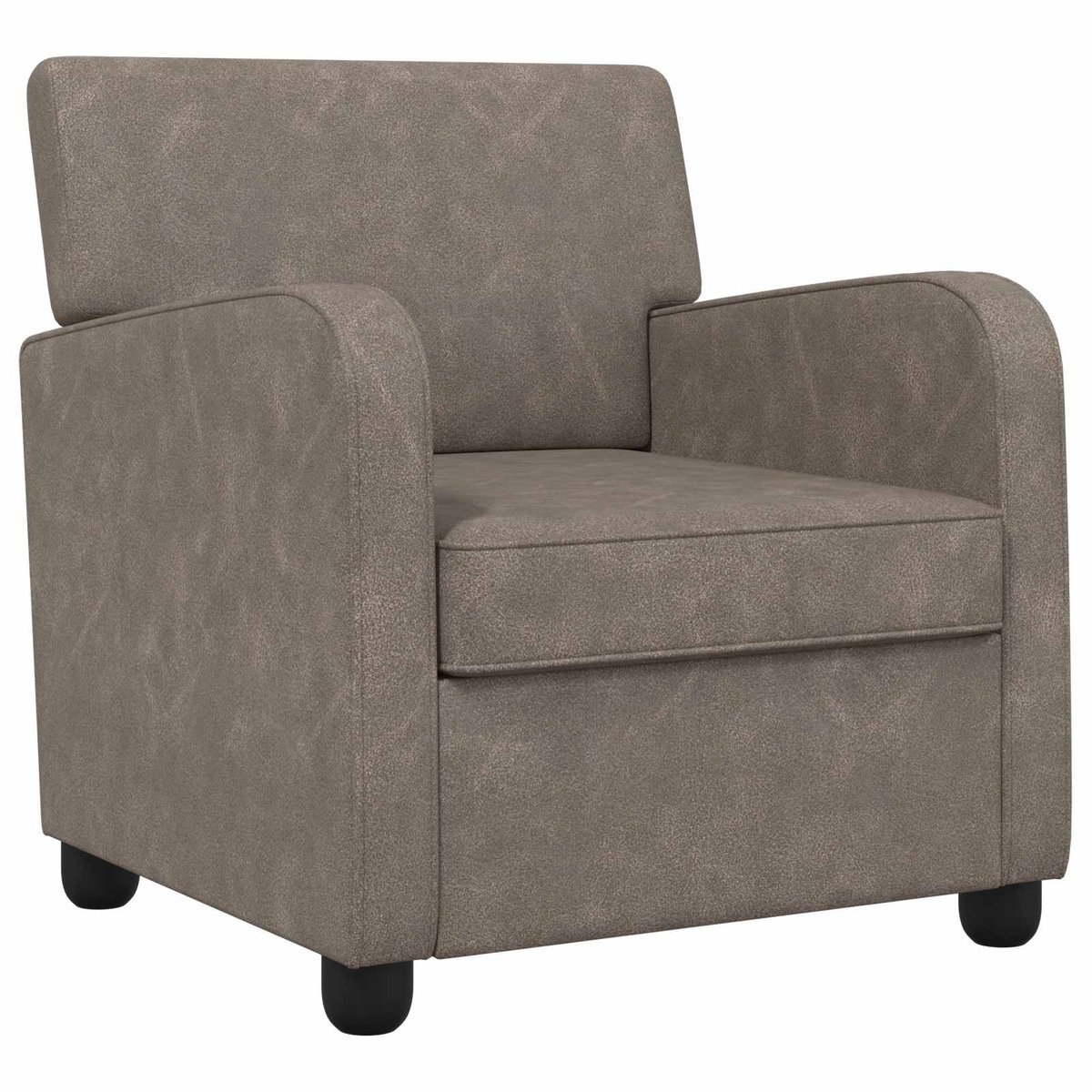 vidaXL Fauteuil - Antiekgrijs - Kunstleer