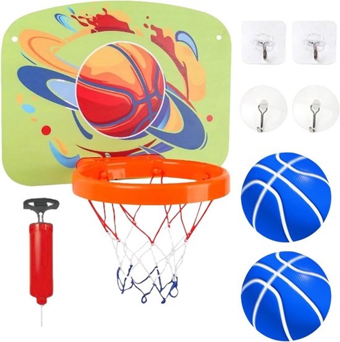 Basketbalring voor binnen - Binnen basketbalring speelgoed - Binnen sporten - Opvouwbaar ontwerp - 40 x 29 cm - Niet gespecificeerd