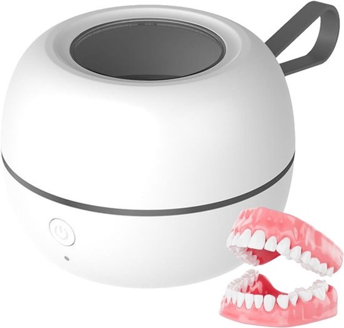UV Reinigingsdoos - Fopspeenhouder - Hygiëne Onderweg - Touch Control - 11 x 11 x 8.3 cm - Wit