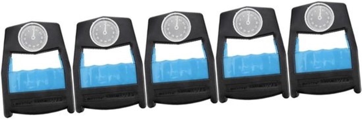Hand Kracht Tester - Handtrainer Vingerkracht - Kracht Verbeteren - 5 Stuks Set - 14 x 10.5 cm - Blauw
