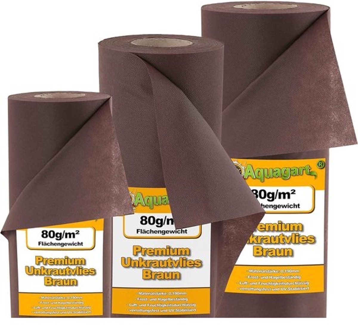 Onkruidvlies Tuindoek 27m² - 1.8m Breed - 80 g/m² - Bruin Worteldoek