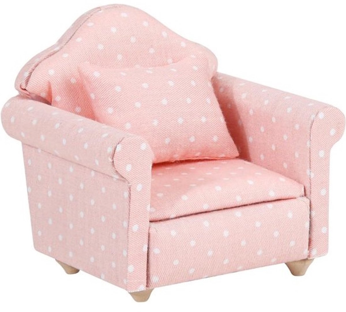 Roze Miniatuur Bankje voor Poppenhuis en Kabouterhuis