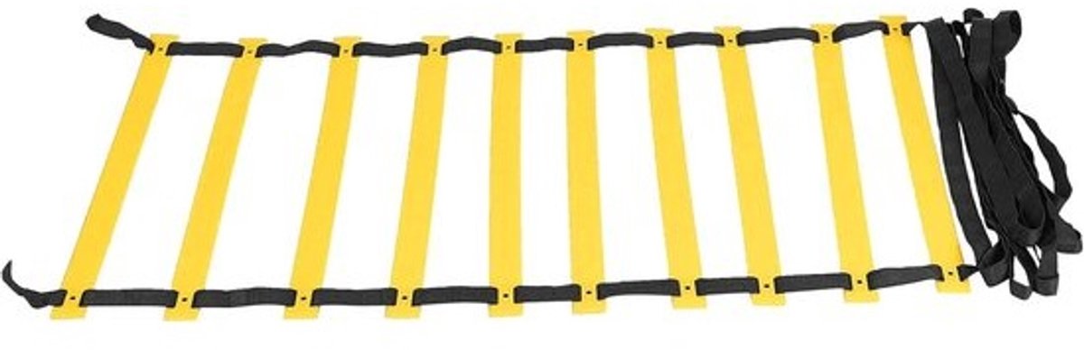 Behendigheidsladder - Snelheidsladder - Sport Training - Lichtgewicht Draagbaar - 50 cm - Zwart